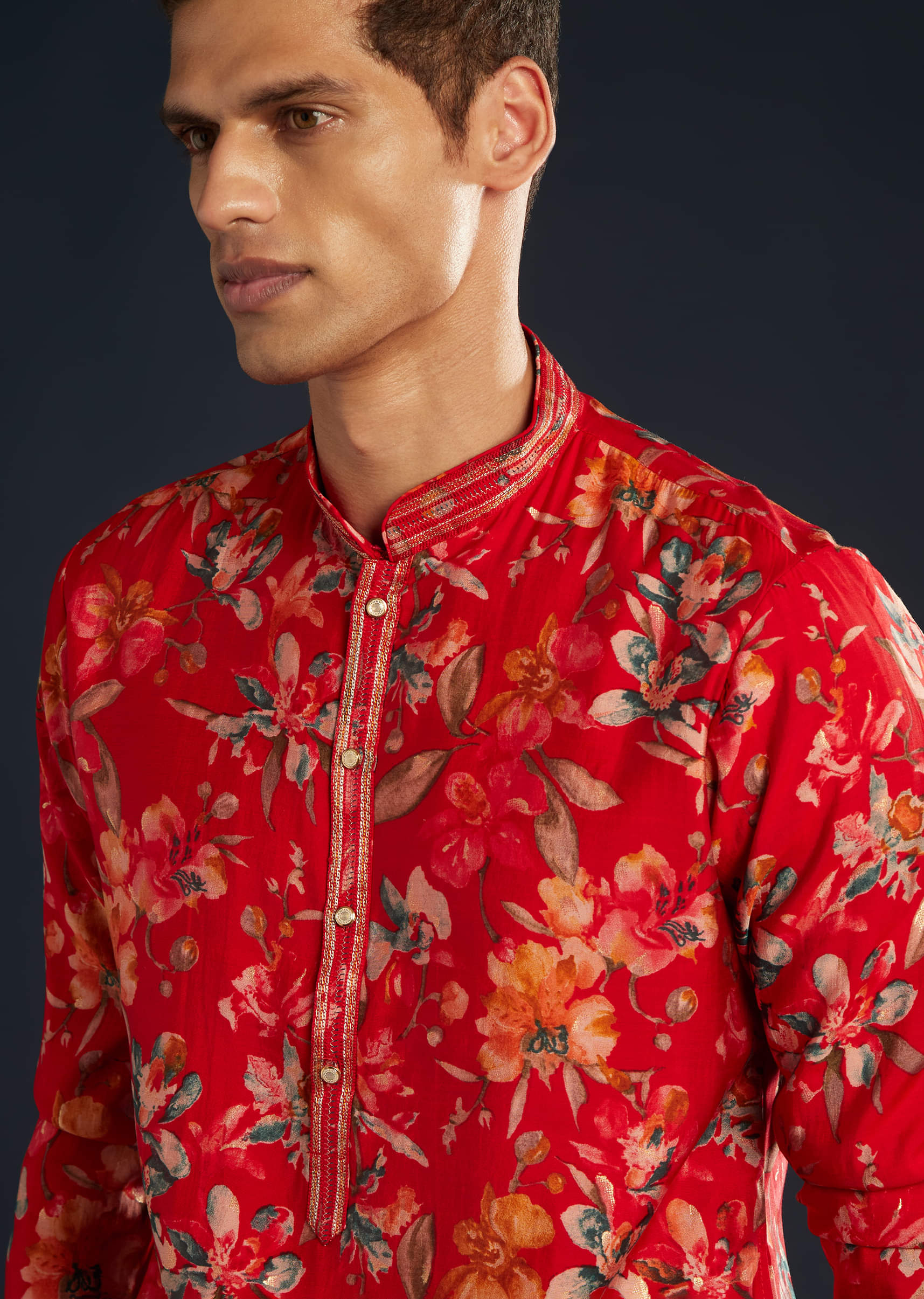 red-mens-silk-kurta-set-with-floral-prints-sg345587-2.jpg