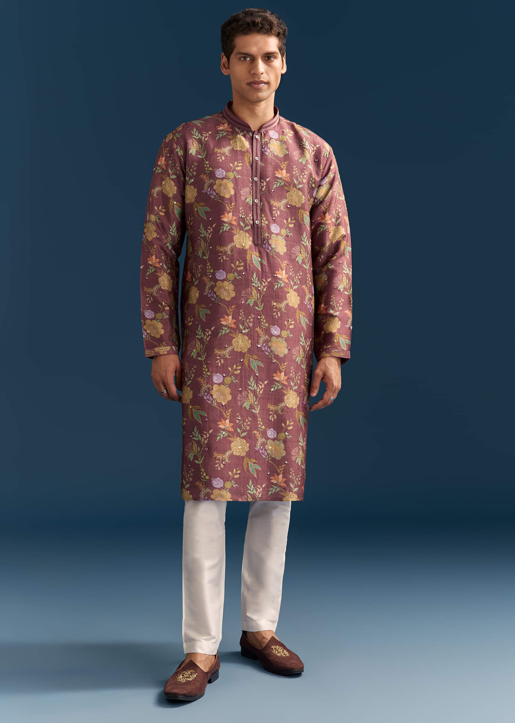 red-silk-floral-kurta-set-for-men-with-mirror-embroidery-sg330142-4.jpg