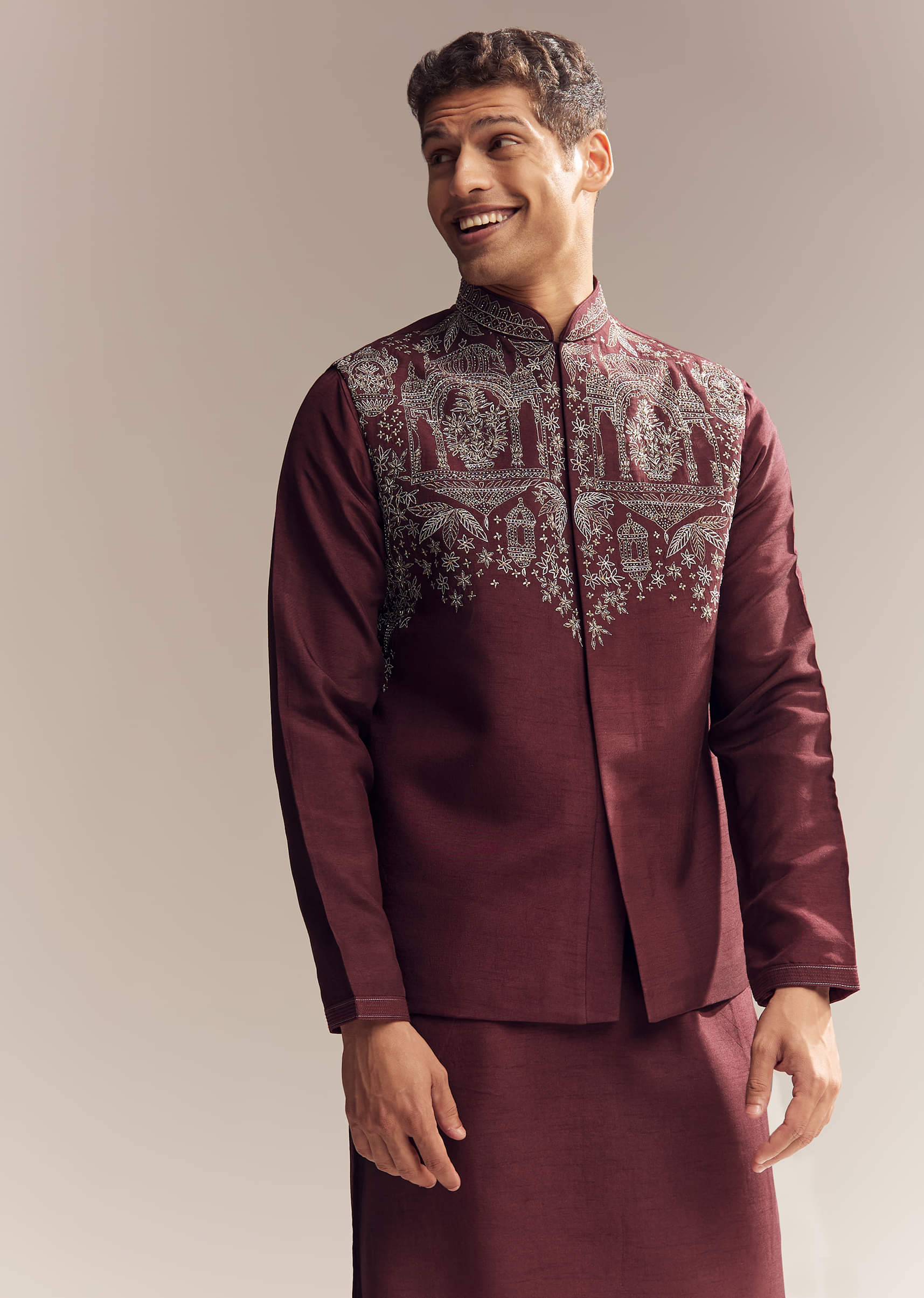 red-silk-kurta-jacket-set-for-men-with-heavy-hand-work-sg330382-4.jpg