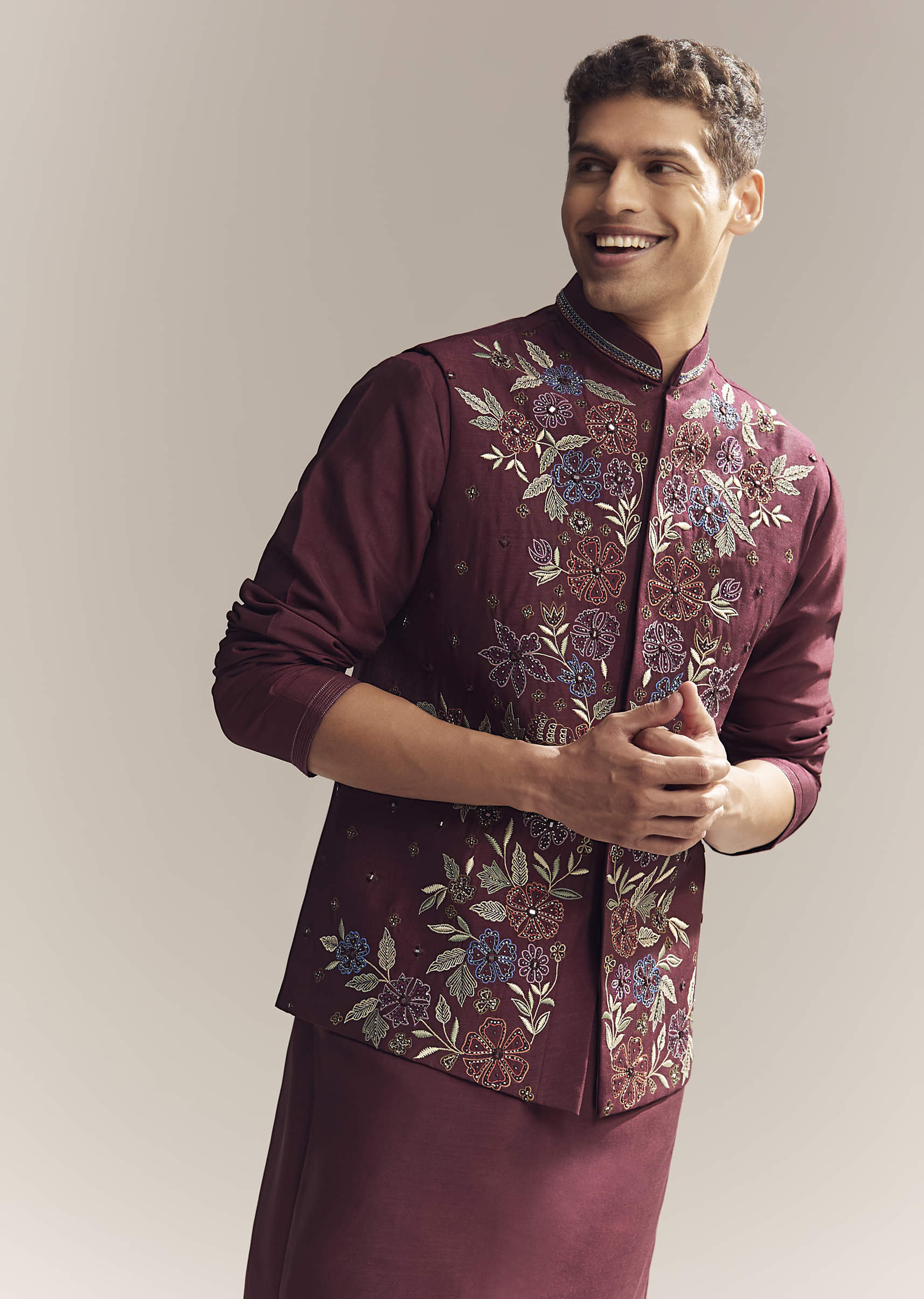 red-silk-kurta-jacket-set-for-men-with-resham-embroidery-sg353673-4.jpg