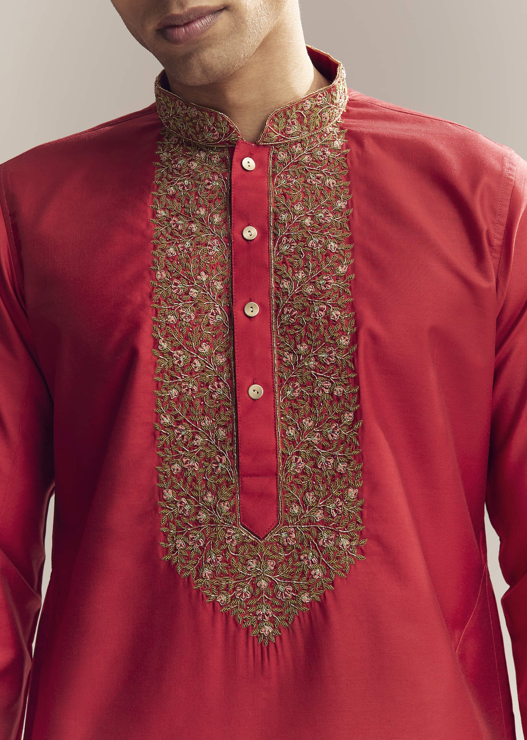 red-silk-kurta-set-for-men-with-aari-and-resham-knots-sg325784-2.jpg