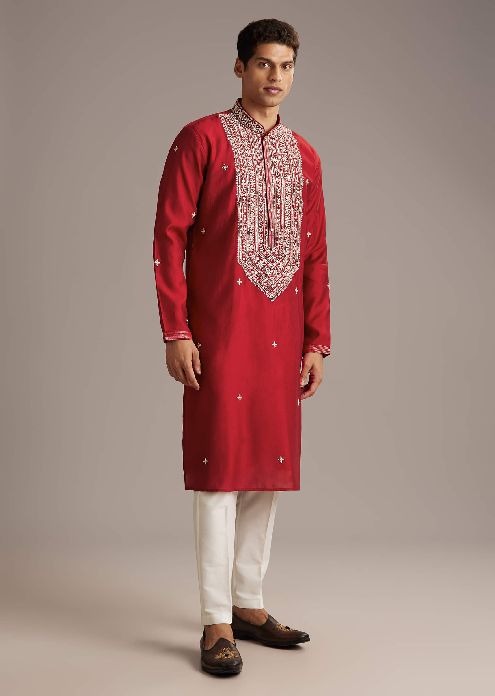 red-silk-kurta-set-for-men-with-mirror-and-thread-work-sg358777-3.jpg