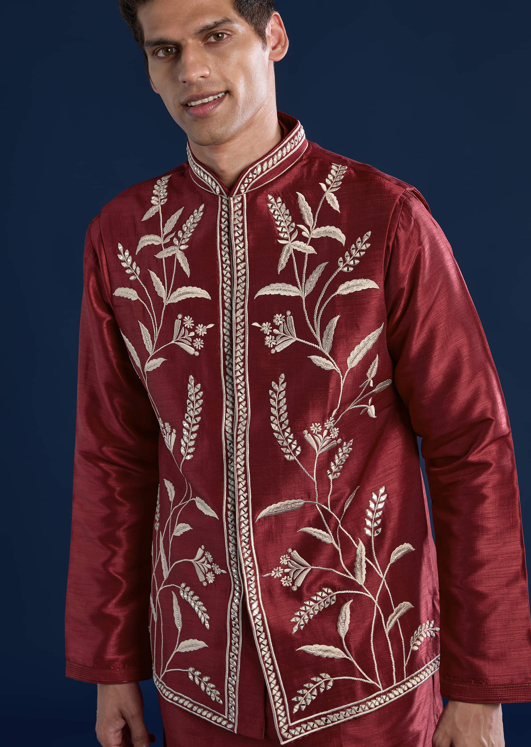red-silk-mirror-work-kurta-and-jacket-set-sg330326-2.jpg