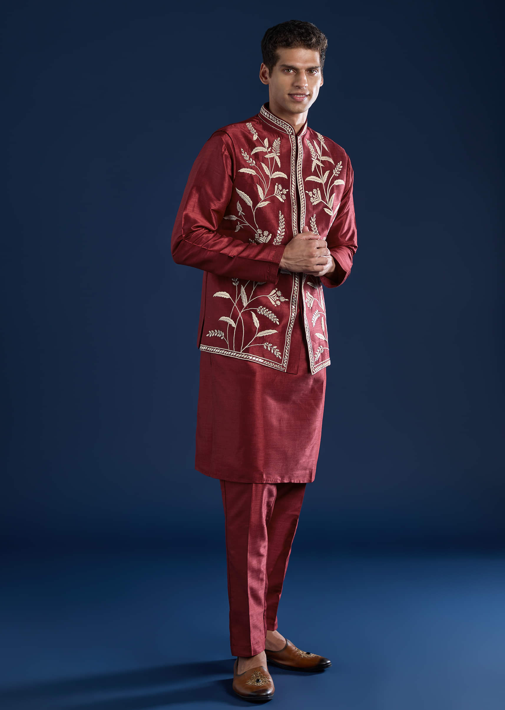 red-silk-mirror-work-kurta-and-jacket-set-sg330326-3.jpg
