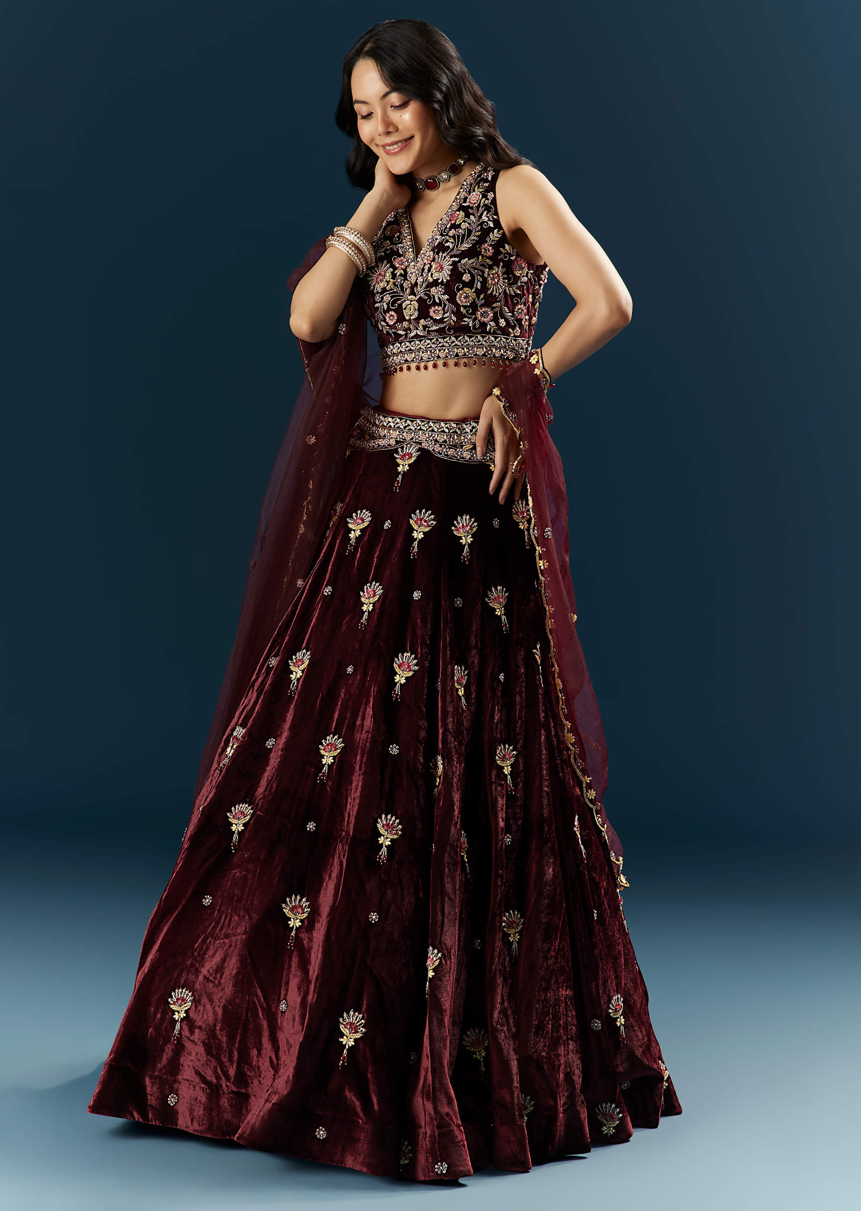 red-velvet-bridal-lehenga-with-cutdana-and-beads-embroidery-sg341016-2.jpg