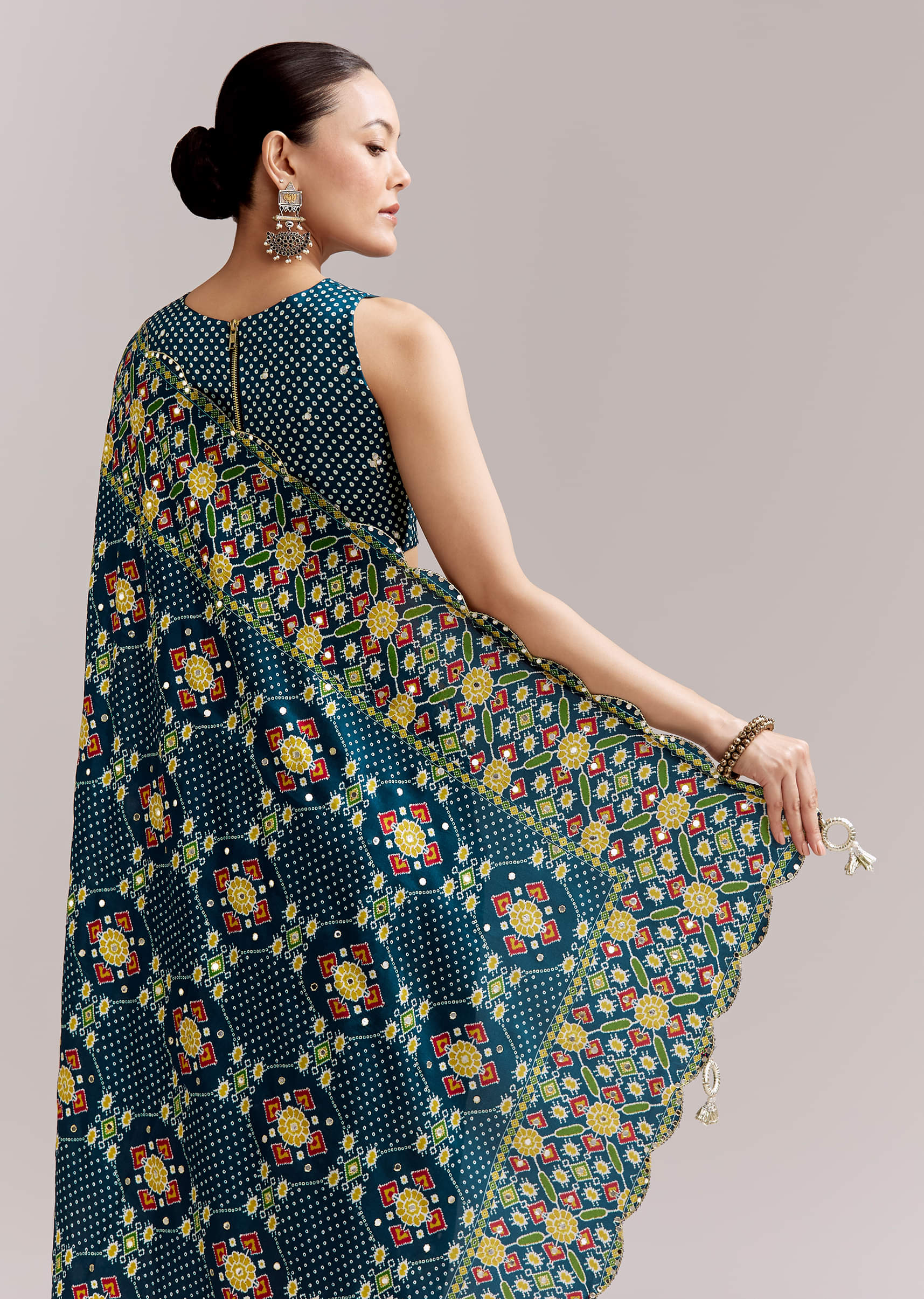 teal-blue-satin-saree-with-ajrakh-print-and-scallop-gota-zari-border-sg351941-6.jpg