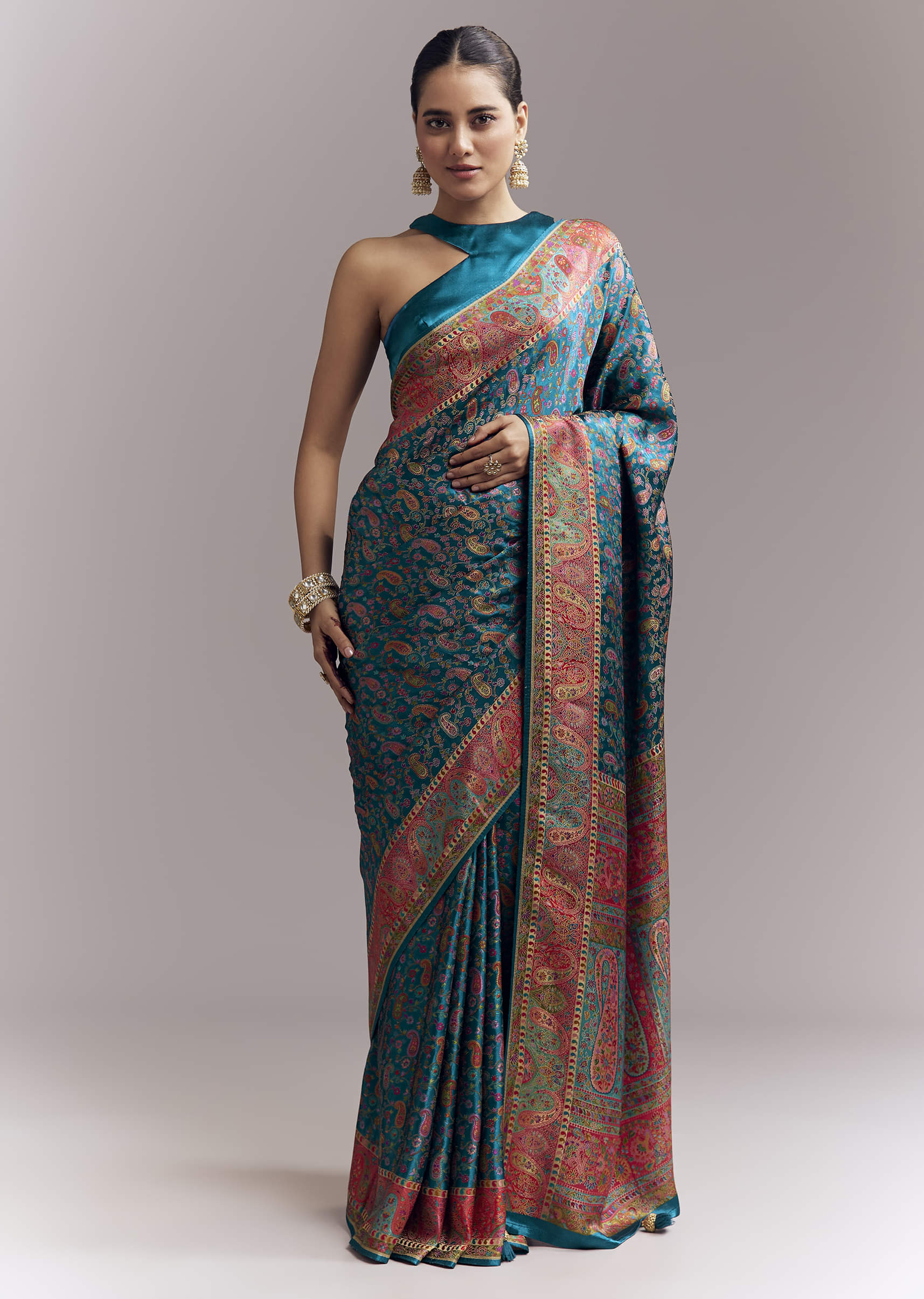 teal-blue-satin-woven-saree-with-multicolour-traditional-motifs-sg350704-3.jpg