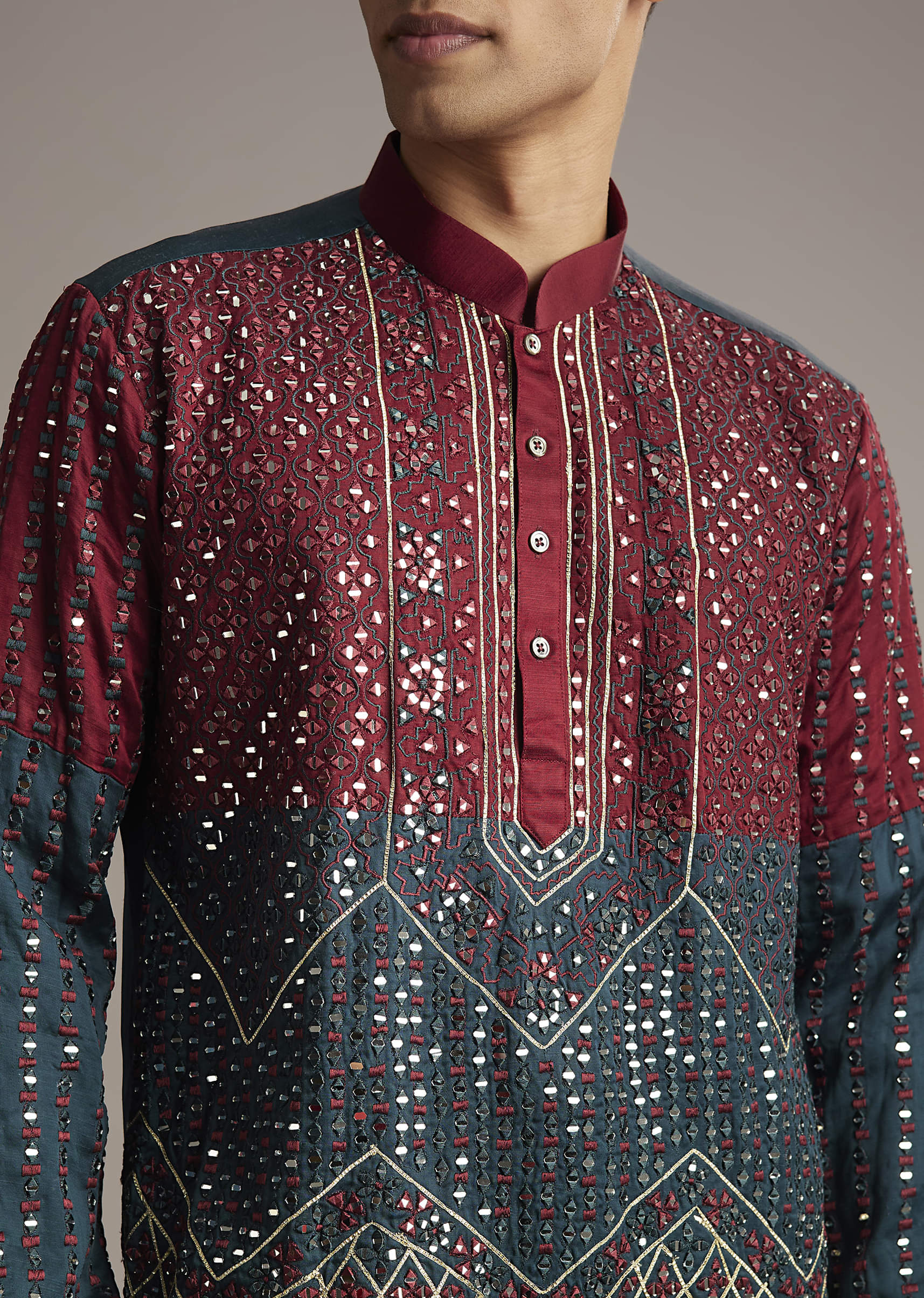 teal-linen-kurta-set-for-men-with-mirror-work-sg321580-6.jpg