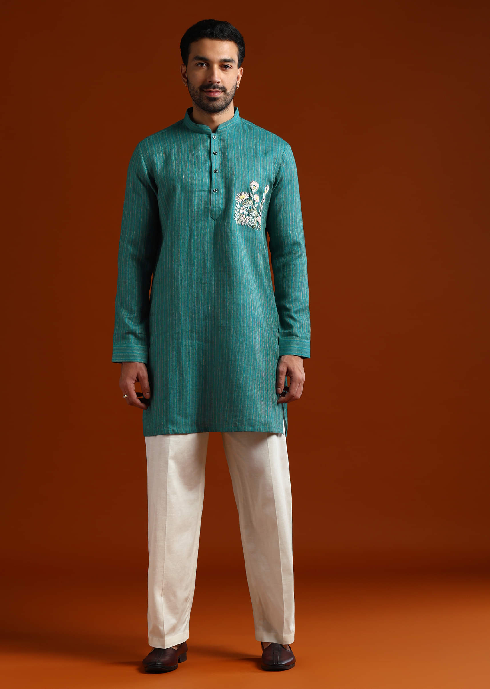 teal-textured-kurta-set-for-men-with-thread-embroidery-sg321628-1.jpg