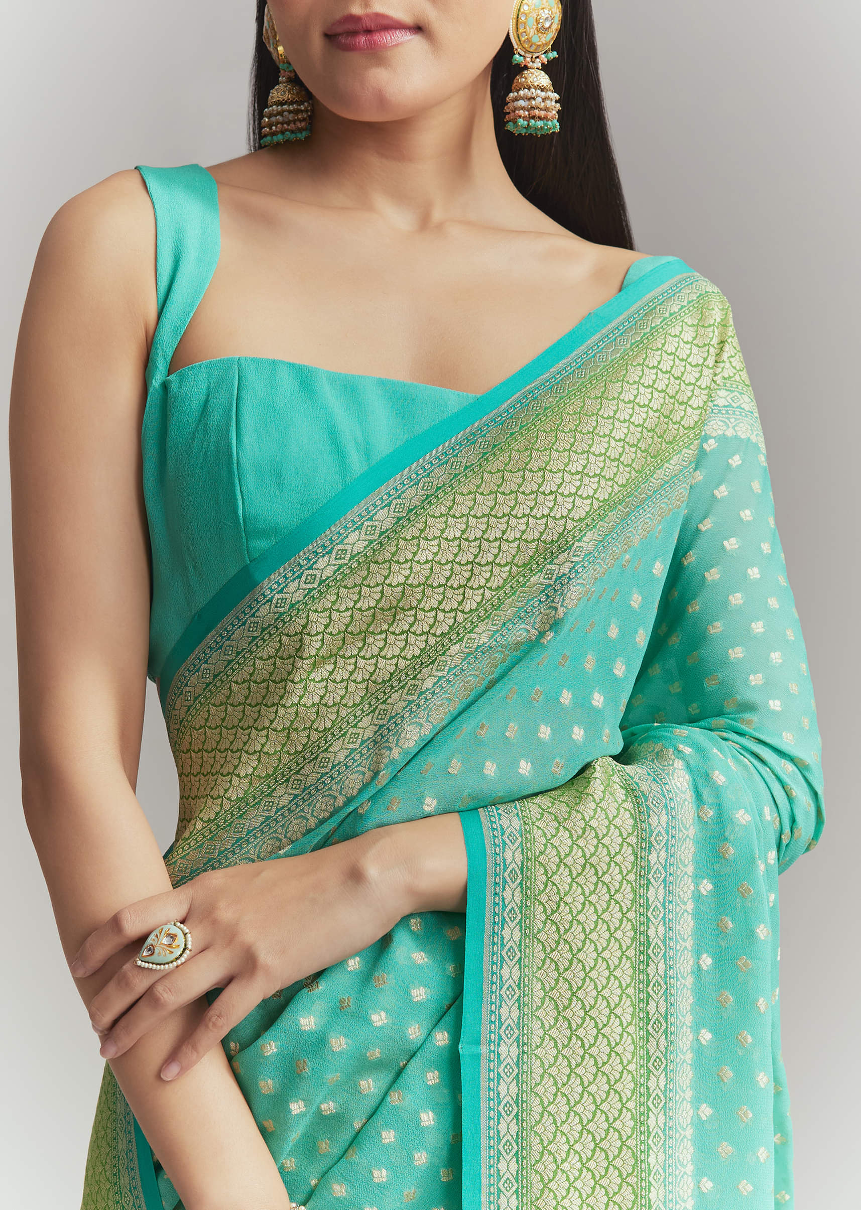 turquoise-georgette-woven-saree-with-parrot-green-contrast-work-sg342148-2.jpg