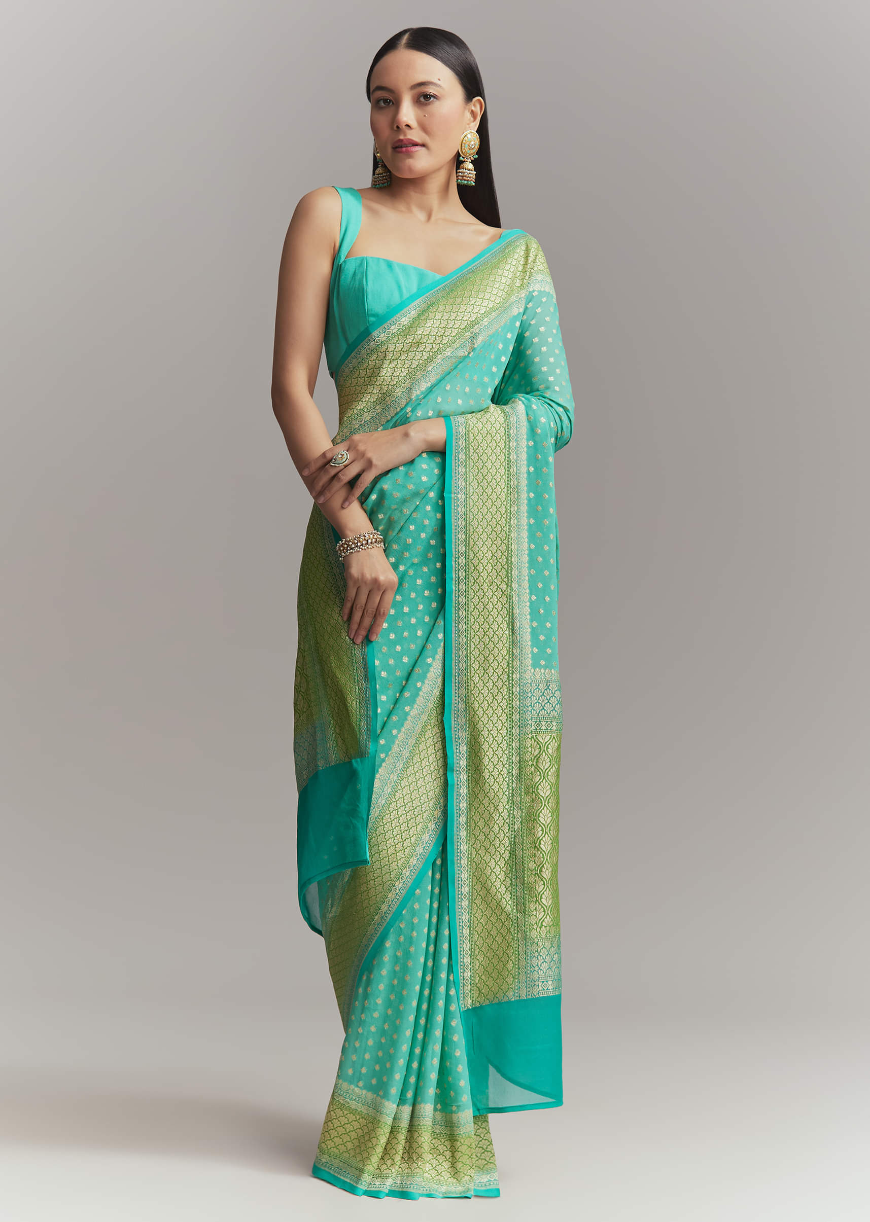 turquoise-georgette-woven-saree-with-parrot-green-contrast-work-sg342148-3.jpg