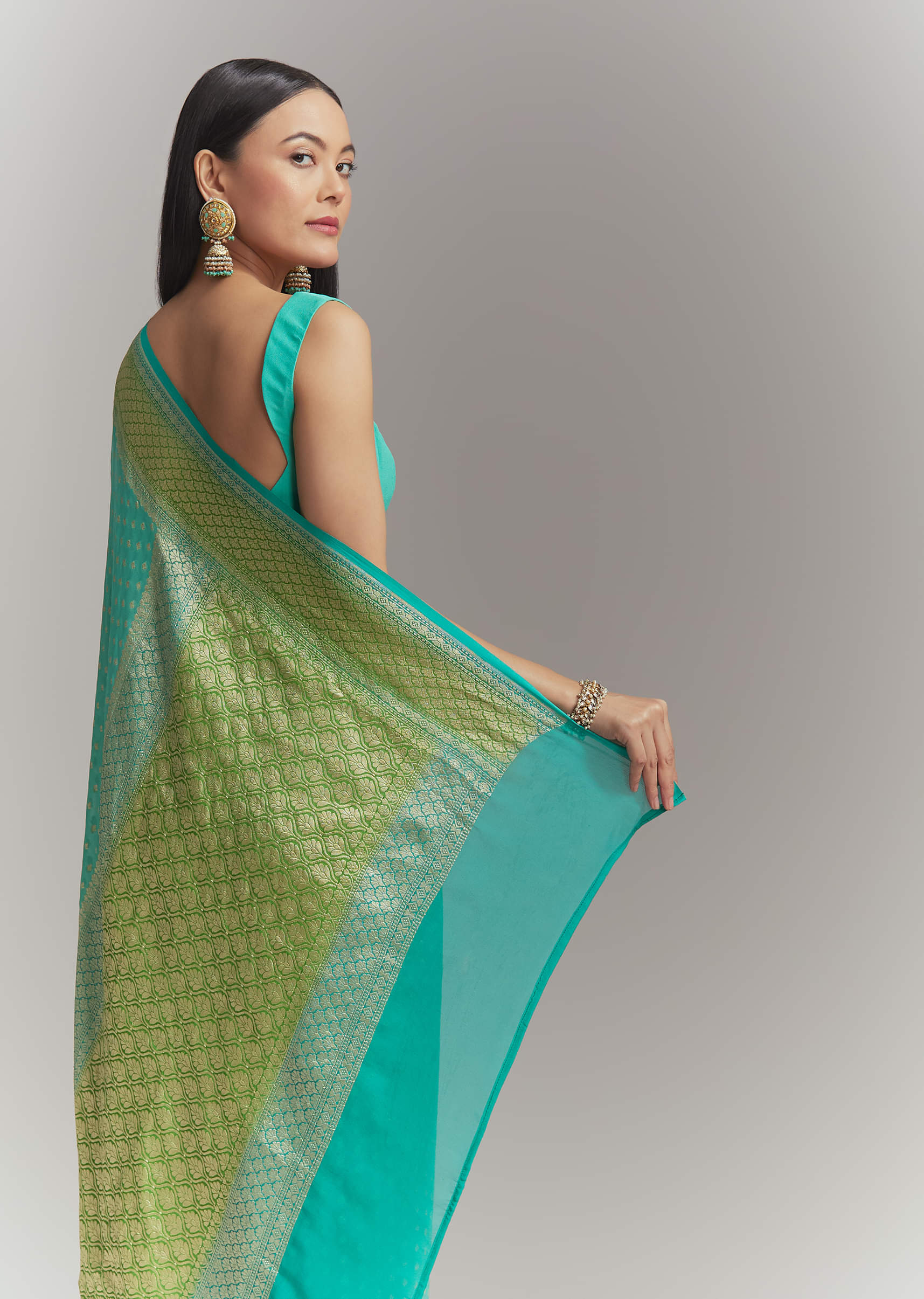 turquoise-georgette-woven-saree-with-parrot-green-contrast-work-sg342148-6.jpg