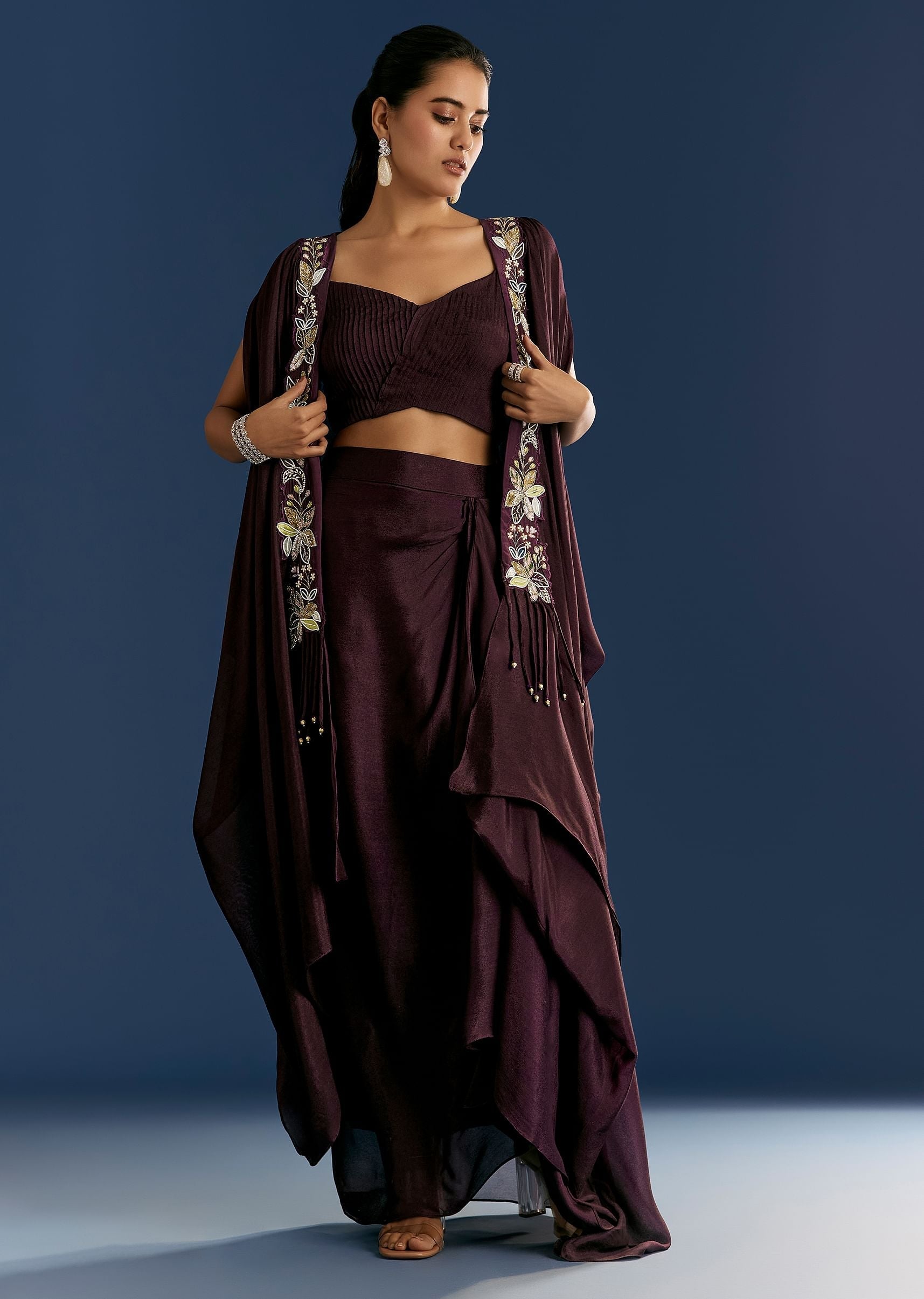 wine-georgette-pintuck-croptop-and-fancy-skirt-with-embroidered-cape-sg308892-4_f8479ca1-35e4-4589-85ea-0323be0b3c3e.jpg