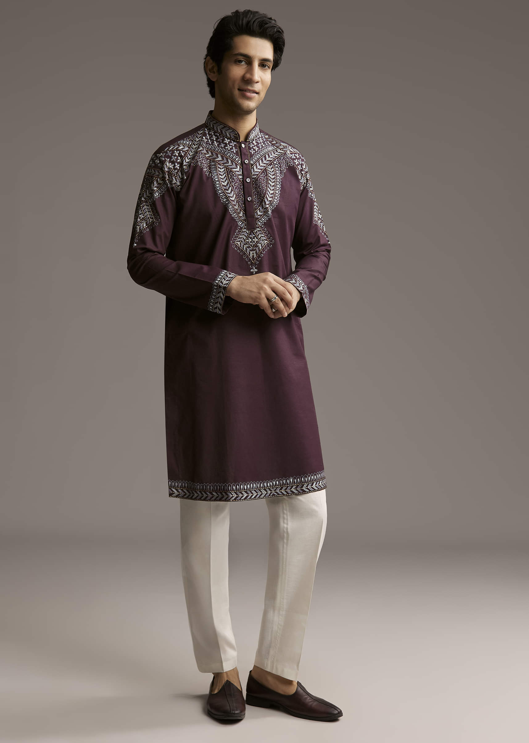 wine-linen-kurta-set-for-men-with-thread-embroidery-sg321988-1.jpg