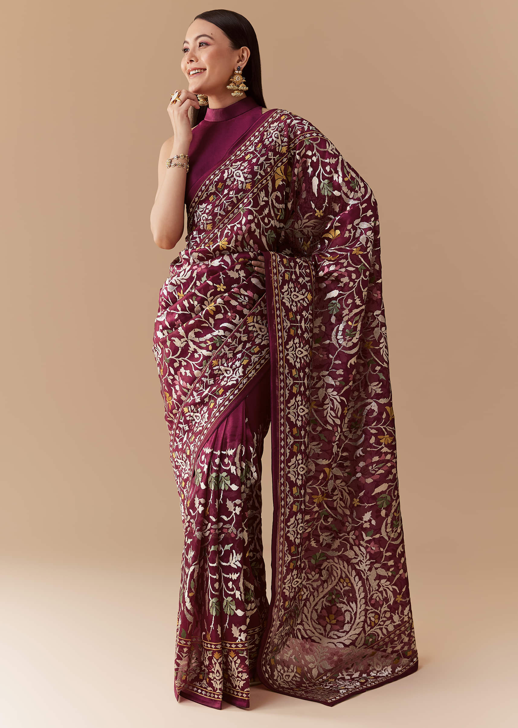 wine-tissue-organza-embroidered-saree-with-unstitched-blouse-sg346404-3.jpg