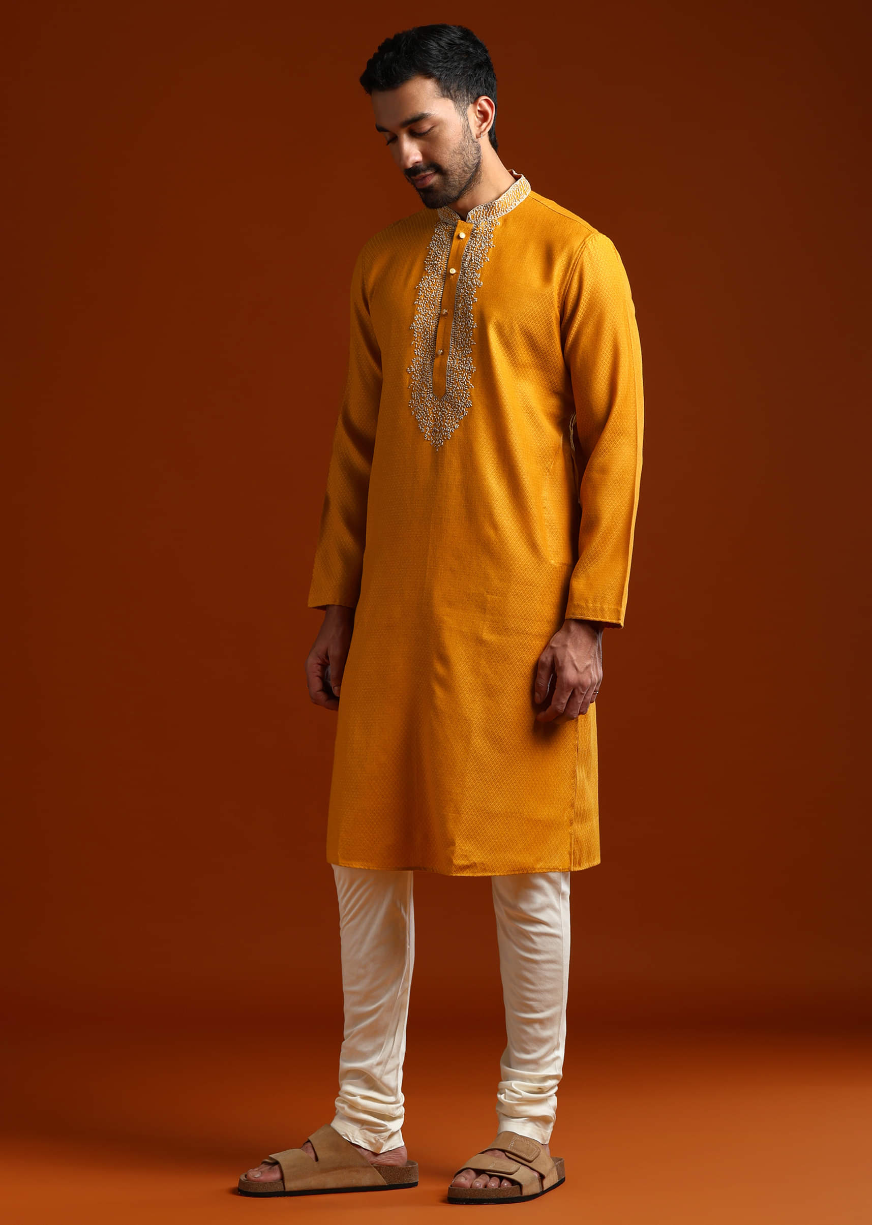 yellow-kurta-set-for-men-with-thread-embroidery-sg315971-1.jpg