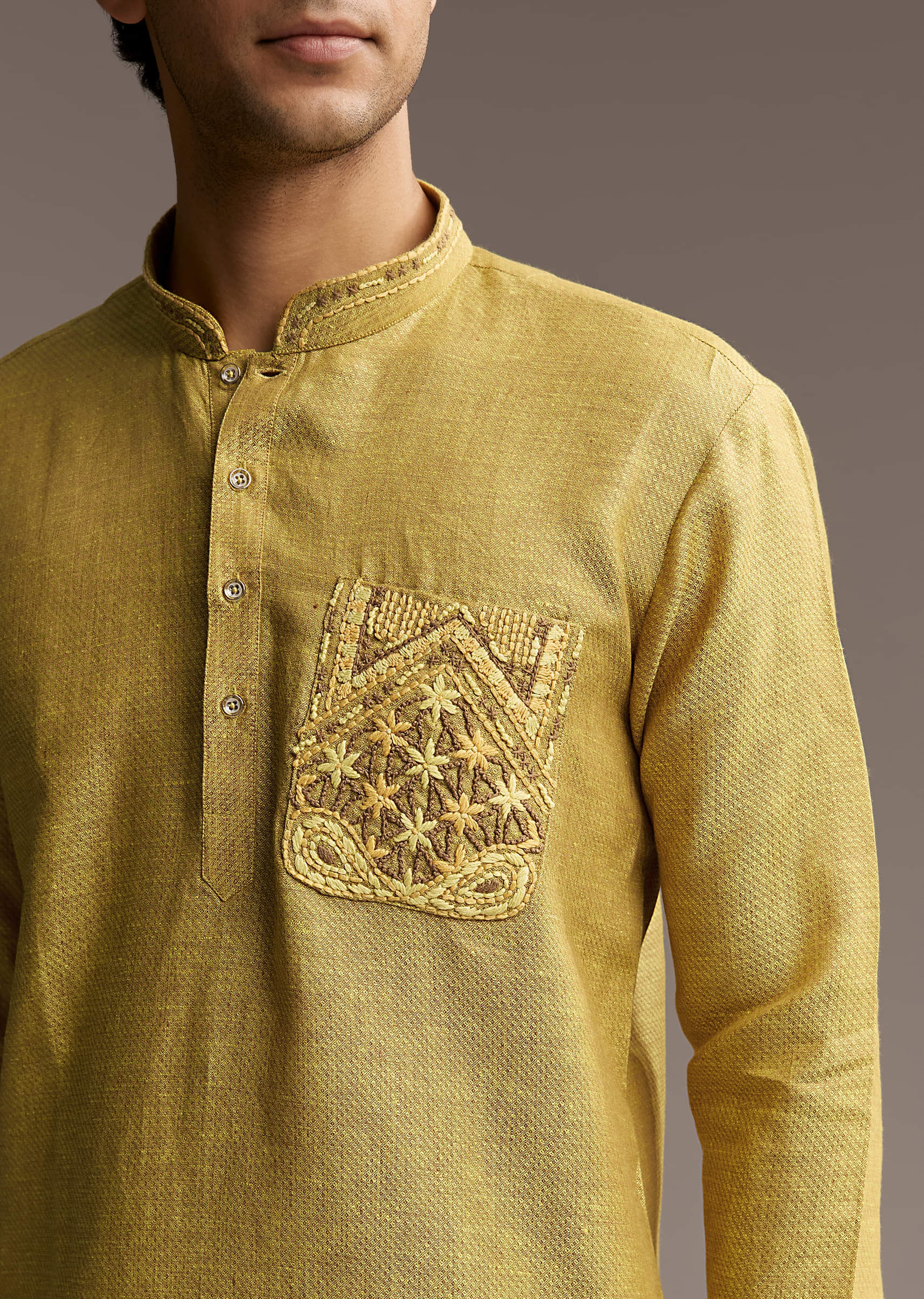 yellow-linen-kurta-set-for-men-with-thread-hand-embroidery-sg322756-2.jpg