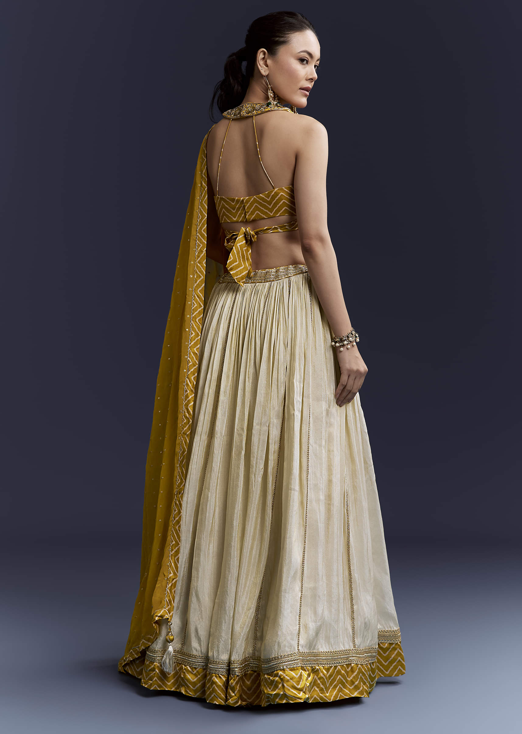 yellow-satin-bridesmaid-lehenga-with-hand-dyed-chevron-print-choli-sg353873-2.jpg