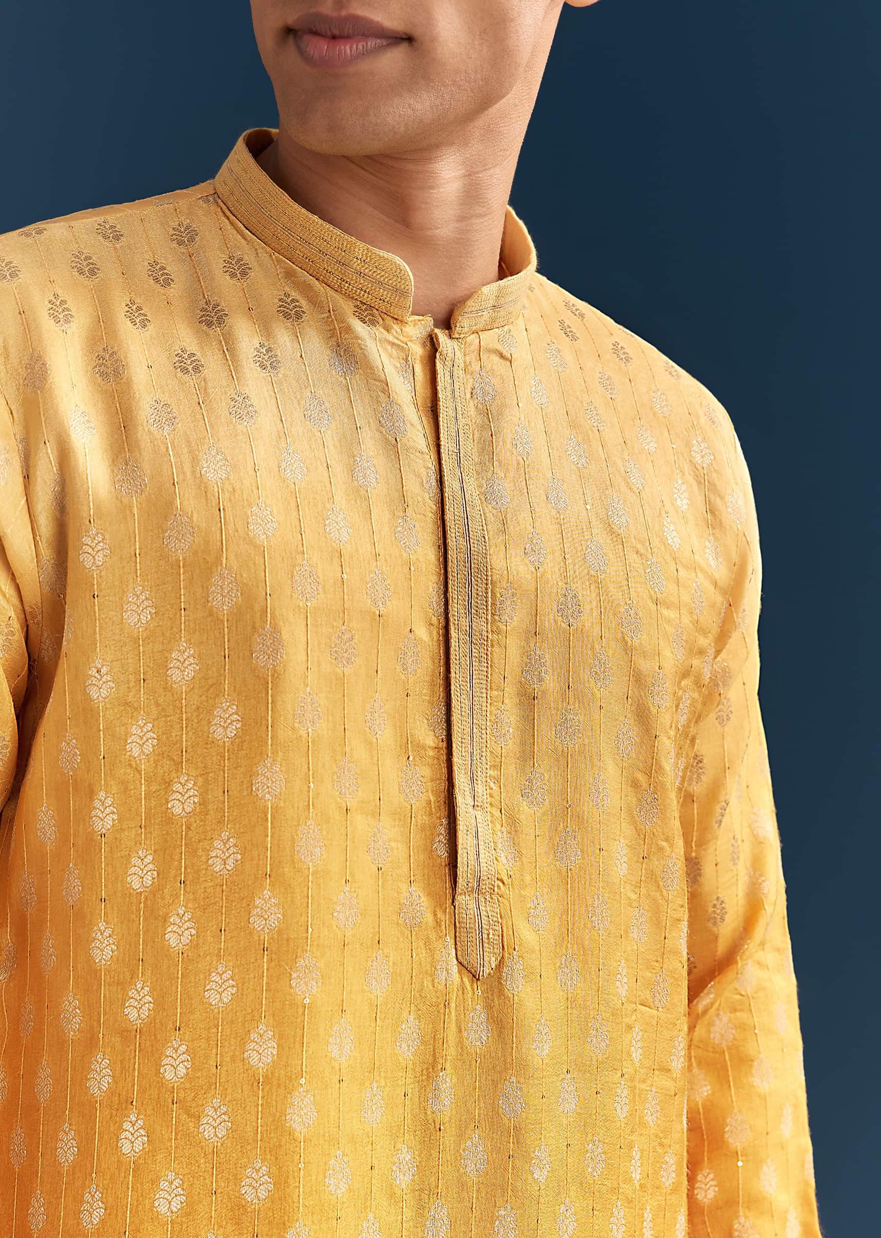 yellow-silk-foil-kurta-set-for-men-with-sequins-embroidery-sg330198-1.jpg