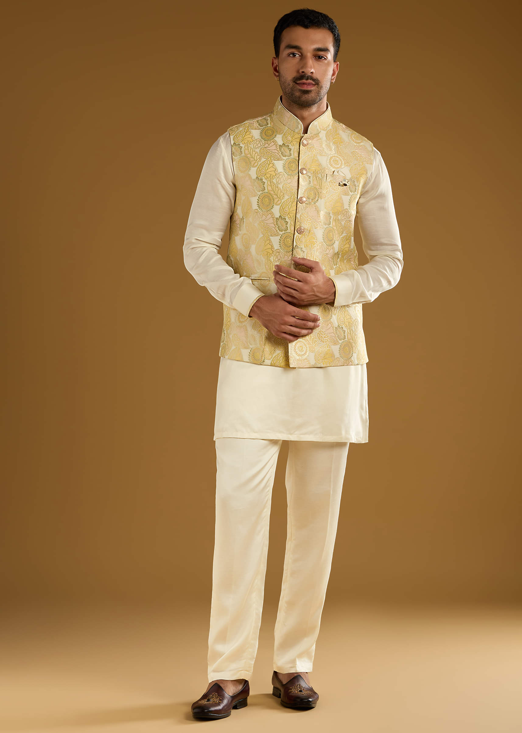 yellow-silk-jacquard-kurta-jacket-set-for-men-with-resham-embroidery-sg333108-3.jpg