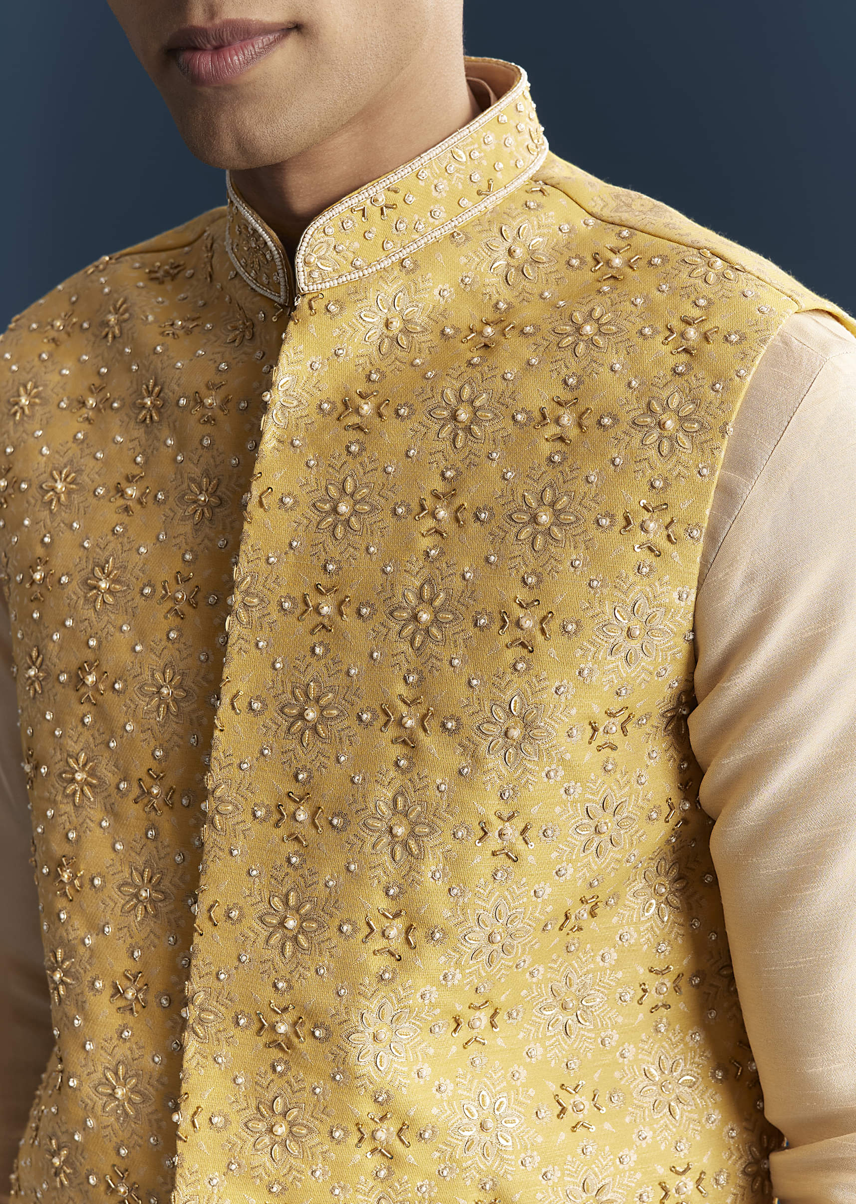 yellow-silk-kurta-jacket-set-for-men-with-heavy-hand-embroidery-sg332892-2.jpg
